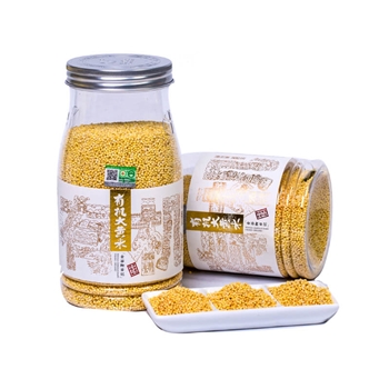 义邦有机大黄米800g罐装 黍米煮粥原料